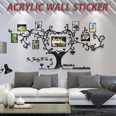 Mua DIY Acrylic Family Tree Decoration Wall Sticker Photo Frame ...