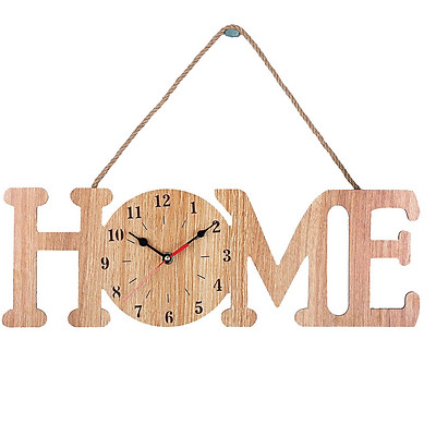 Mua 2019 Home Hemp Wall Clock Unique Letter Clock Diy Decor Alarm ...