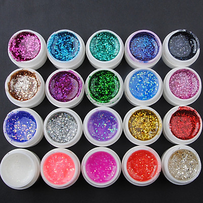 Mua 20 Colors Builder Gel Set Solid Pure Manicure For Nail Art ...