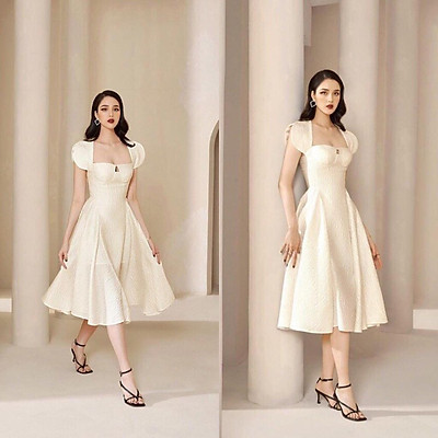 10 mẫu váy xòe trắng nhất định phải có trong tủ đồ 2022