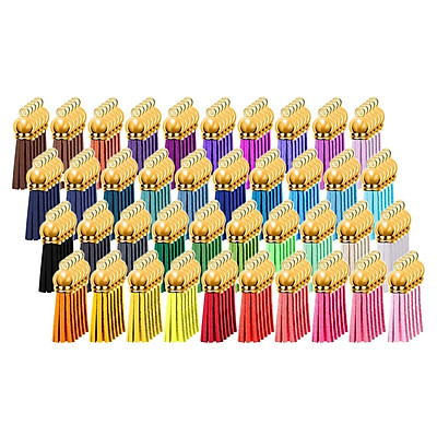 Mua 200Pcs Colorful Leather Tassel Keychain Charms Bulk for DIY Projects  tại Wonderland Global