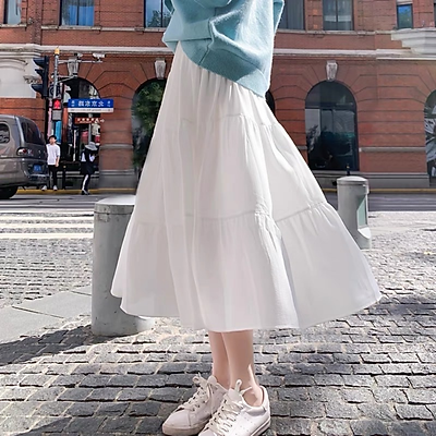 Chân váy dài xếp ly 3 tầng Ulzzang hàng QCCC  Chân váy dài dáng One  boutique