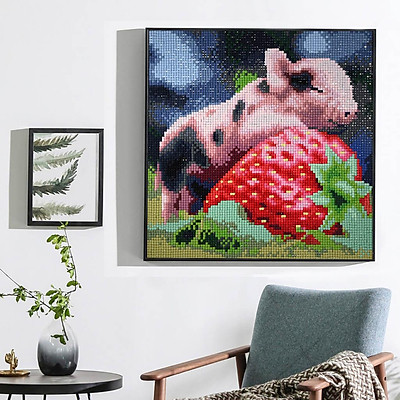 Mua Strawberry Pig Square Diamond Art Painting Full Drill ...