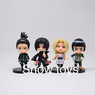 Mô Hình Mini Naruto Shippuden Sasuke Gaara Itachi Rock Lee Tsunade Sasori  Sakura Shikamaru Neji Naruto 8CM Trang Trí  Lazadavn