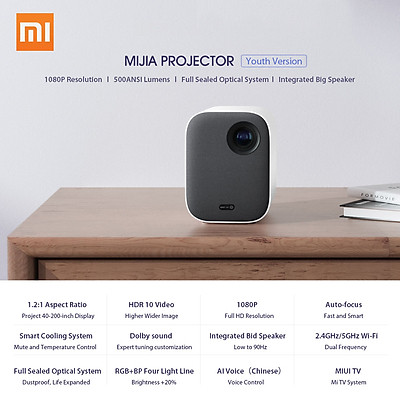 Xiaomi Mijia Mini Youth 4k Wifi Video Projector 2GB 8GB 3D Home