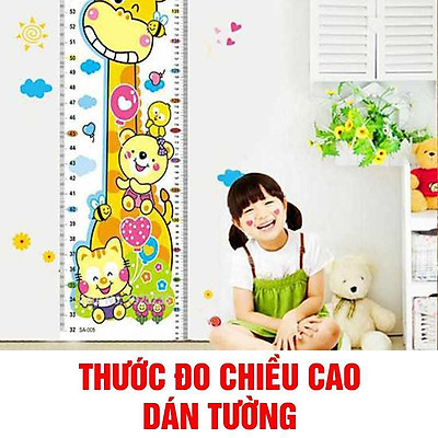 Mua THƯỚC DECAL XUẤT HÀN ĐO CHIỀU CAO DÁN TƯỜNG HÌNH THÚ NGỘ ...