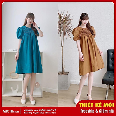 Đầm suông voan tầng dập ly màu đỏ  Bán sỉ thời trang mỹ phẩm