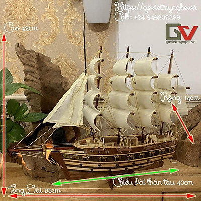 Thuyền Mô Hình Bằng Gỗ Phong Thủy  Đồ Gỗ Minh Chí