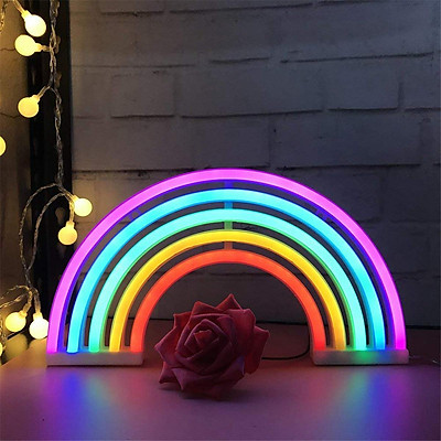 Mua Colorful Rainbow Neon Sign LED Night Light Wall Lamp For Kids ...