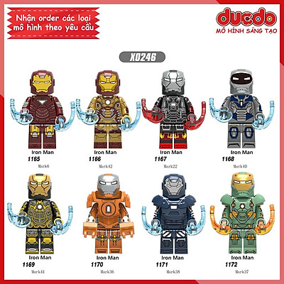 XẢ KHO Mô hình figure set Mini Egg Attack Iron Man Bộ 6 Con  Đèn  Taki  Shop