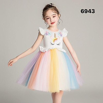 Váy Công Chúa Phối Ren - Vivian Dress - BYZU - Thế giới váy xinh cho bé