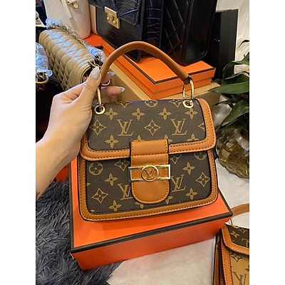 Túi xách Louis Vuitton hàng hiệu nữ da xịn màu nâu họa tiết giá tốt