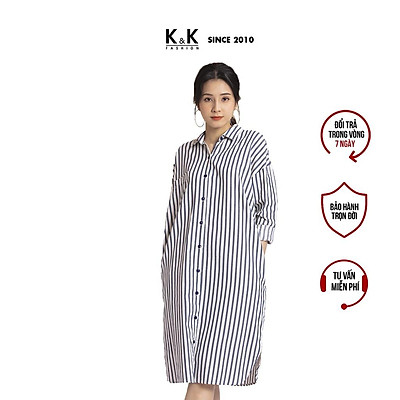 Mua Váy Đầm Công Sở Dáng Sơ Mi K&K Fashion KK100-25 Họa Tiết Kẻ ...