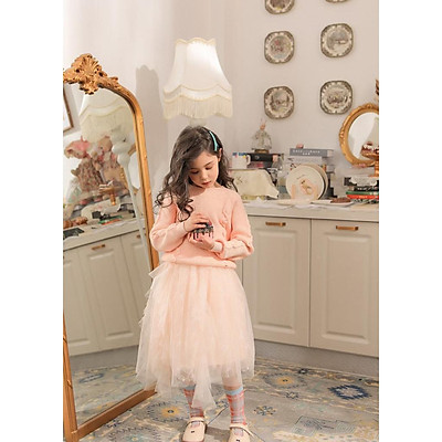 Sét váy len thu đông Chanel quý cô kiểu Pháp cho bé gái CBT9688R  Bé Cưng  Shop