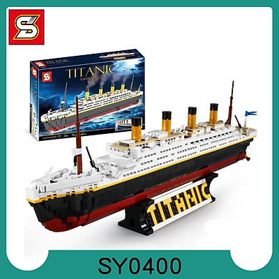 Đồ chơi lắp ráp Mô hình Tàu Titanic siêu to 9900 chi tiết Non Lego
