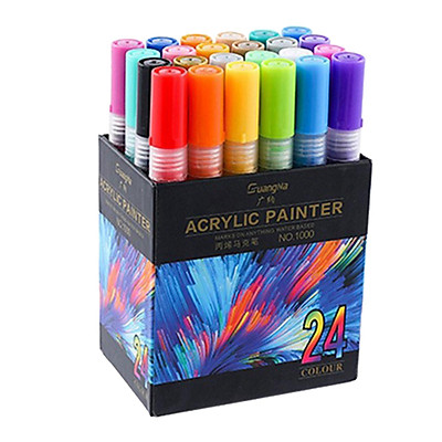 Acrylic Paint Pens Paint Markers Set of 18: Fine Point Paint Pens for Rock  Painting Glass Wood Ceramic Fabric Metal Canvas Easter Eggs Pumpkin Kit  Drawing Art Crafts for Adults Scrapbooking Supplies