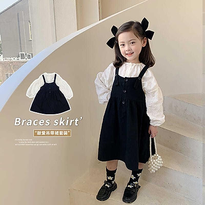 SET YẾM CARO ĐAN DÂY LƯNG  ÁO SƠ MI CỔ BÈO TAY BỒNG