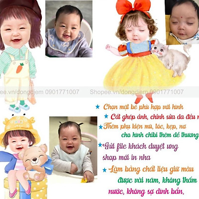 Chibi bé gái đủ mẫu CP1  Ruby Shop  Phụ kiện sinh nhật