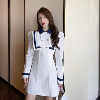 K04641 Váy len cổ thủy thủ  Khéo Fashion