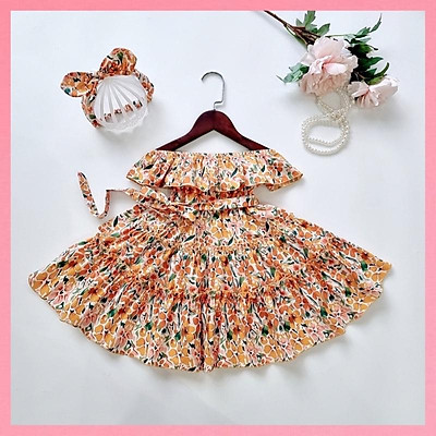 Đầm maxi trễ vai cho bé  Vân Kim Shop