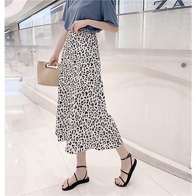 VÁY SƠ MI HOẠ TIẾT DA BÁO  Shopee Việt Nam