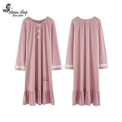 Tổng hợp 69 váy ngủ cotton dài tay hay nhất  cdgdbentreeduvn