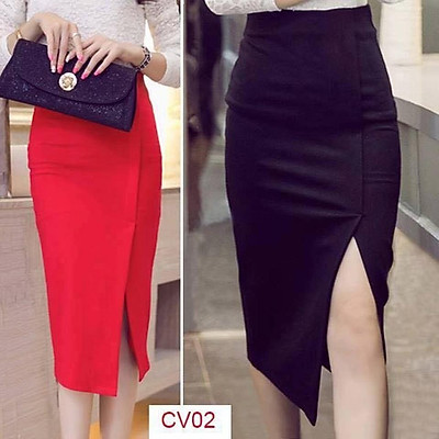 Mua Chân váy ôm dài xẻ tà trước thời trang  Tiki