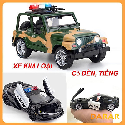 Xe cảnh sát địa hình ALLOY POLICE CAR mô hình bằng Kim Loại  Tỷ Lệ