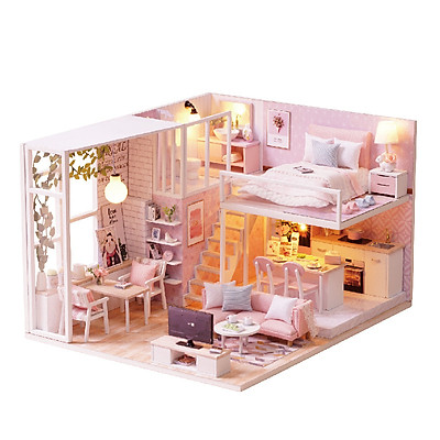 Giường ngủ mô hình ngôi nhà có hộc tủ  GDD009  Thế Giới Đồ Gỗ Cho Bé