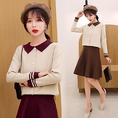Mix áo len với chân váy ngắn cực xinh xắn xuống phố  Shopee Blog