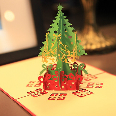 Mua 3D Stereoscopic Christmas Tree Greeting Card with Envelope ...