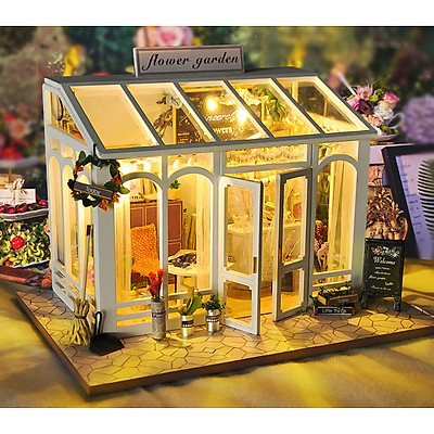 Giảm giá Mô hình nhà gỗ tí hon diy căn hộ hồng xinh xắn sweet time  m2001  không mica  BeeCost