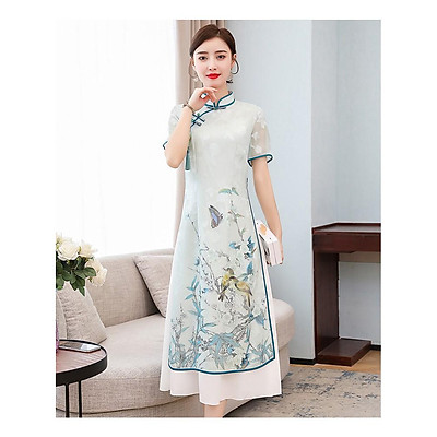 Mua Sườn Xám Mang Phong Cách Áo Dài Cách Tân Hiện Đại | Tiki