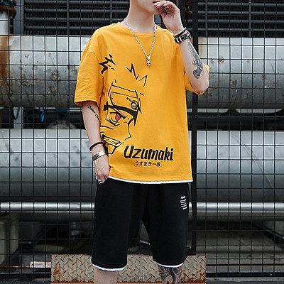 Mua Sét Đồ Bộ Nam In Hình Naruto Siêu Đẹp, Set Đồ Thể Thao Áo Thun Tay Ngắn  In Hình Uzumaki Thời Trang, Nguyên Bộ Quần Áo Nam Uzumaki Cực Hot, Bộ