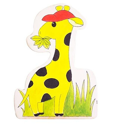 Tranh tô màu theo số Hươu cao cổ và voi  Oh deer