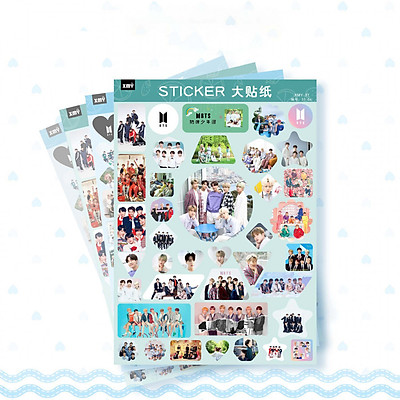 Mua Combo 12 hình dán Sticker BTS gồm nhiều tấm ảnh khác nhau  Tiki