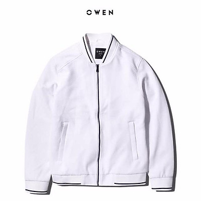 Mua Owen - Áo Khoác Nỉ Nam 2 Lớp Màu Trắng Dáng Bomber 61017 - Áo Khoác  Bomber Owen - M Tại Thời Trang Nam Owen 966 | Tiki