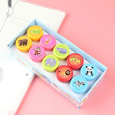 BỘ 10 CON DẤU NHIỀU HÌNH CHO BÉ