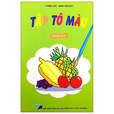 Tranh tô màu trái cây hoa quả