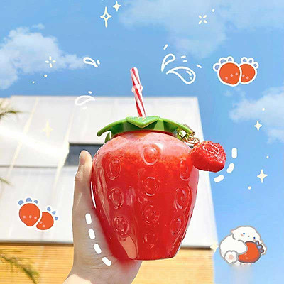 456 Hình ảnh quả dâu tây hoạt hình dễ thương cute đáng yêu  ALONGWALKER