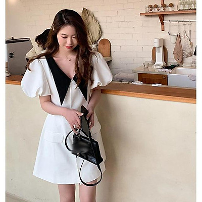 Váy Trắng Cổ Chữ V Giá Tốt T072023  Mua tại Lazadavn