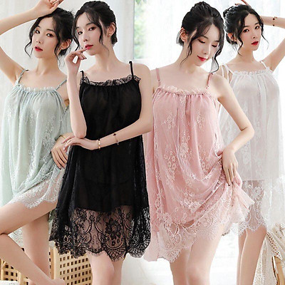 Váy Ngủ Nữ Hisexy Lụa Satin Trơn Dáng Xuông Liền Thân MD07  Shopee Việt Nam