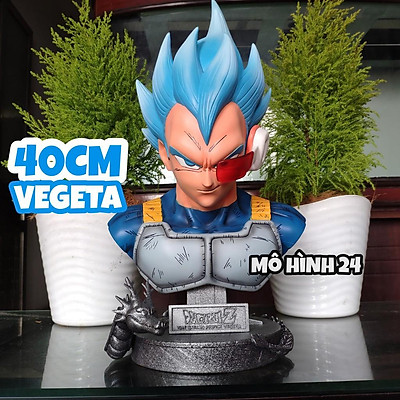 MÔ HÌNH BÁN THÂN VEGETA TÓC VÀNG LED 16CM