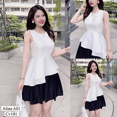 Review áo peplum che bụng phối đồ công sở V798 ở Hải Phòng