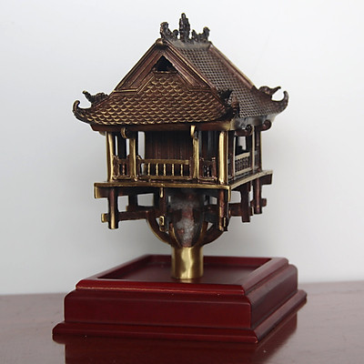 Mô hình chùa một cột bằng đồng  Đồ Đồng Đông Sơn  Đồ đồng mỹ nghệ cao cấp