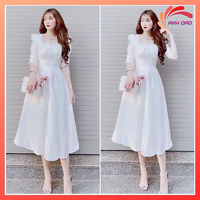 Top với hơn 76 về váy xòe trắng  coedocomvn