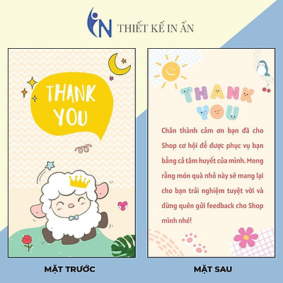 In Và Thiết Kế Giá Rẻ Card Visit Cảm Ơn Card Thank You Thiệp Cảm Ơn   iDea Design