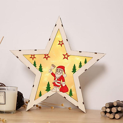 Mua LED Wooden Five-pointed Star Shaped Decor for Christmas ...