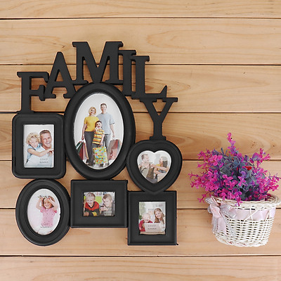 Mua Family Photo Frame Wall Hanging 6 Pictures Holder Display Home ...