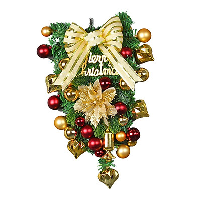 Elegant Christmas Tree Decorated with Velvet Ribbon & Glass Ornaments